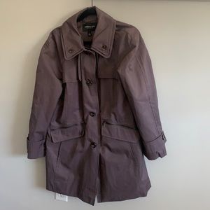 London Fog Women’s Purple Trench Jacket Coat